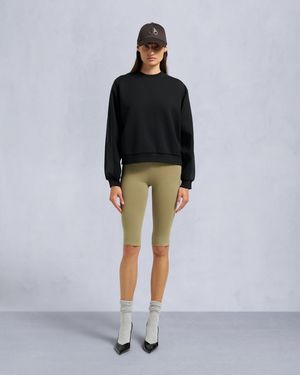 Moose Knuckles Mix Media Crewneck Sweatshirt - Black