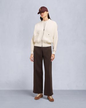 Moose Knuckles Mix Media Wide Leg Pant - White