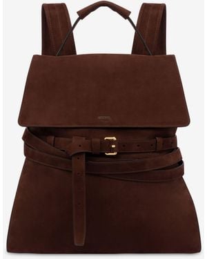 Moschino Tie Me Large Backpack - Brown