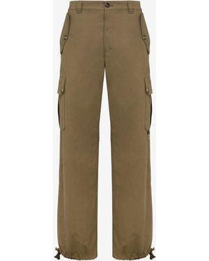 Moschino Cotton Diagonal Trousers - Natural