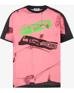 Moschino Limited Edition Organic Cotton Jersey T-Shirt - Pink