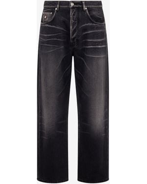 Moschino Cotton Denim Pants - Blue