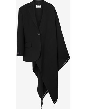 Moschino Wool Flannel Jacket - Black
