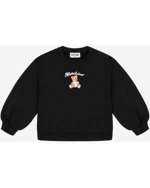Moschino Teddy Bear Cotton Sweatshirt - Black