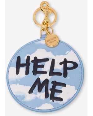 Moschino Keychain Archive Clouds - Blue