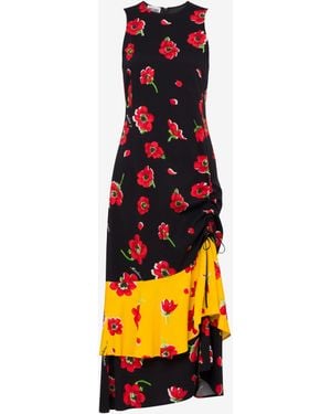 Moschino Printed Midi Dress - White