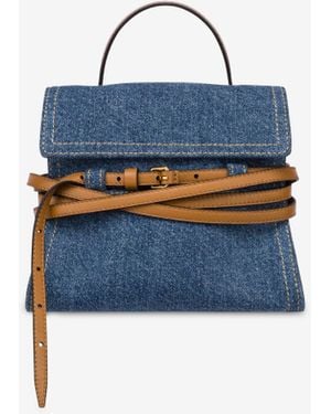 Moschino Tie Me Bag - Blue