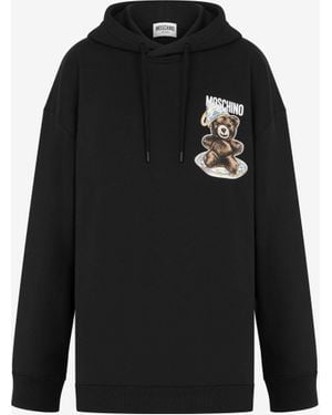 Moschino Teddy Bear Organic Cotton Sweatshirt - Black