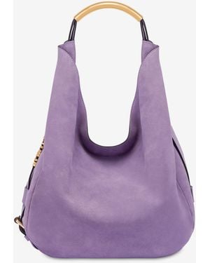 Moschino Medium Shoulder Bag Handle Me - Purple