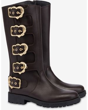 Love Moschino Calf Boots - Black