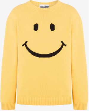 Moschino Pullover Smiley - Yellow