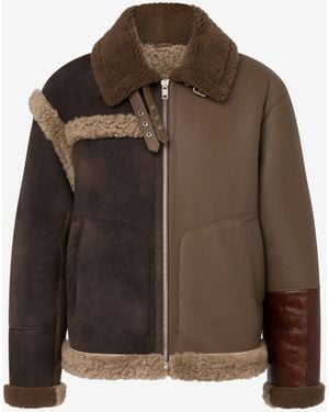 Moschino Shearling-Blend Sheepskin - Brown