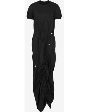 Moschino Stretch Cotton Poplin Dress - Black