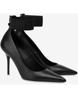 Love Moschino Calfskin Pumps - Black