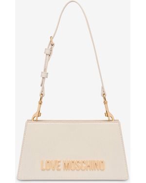 Love Moschino Borsa A Spalla Con Logo Lettering - Neutro