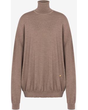 Moschino Turtleneck Sweater - Marrone