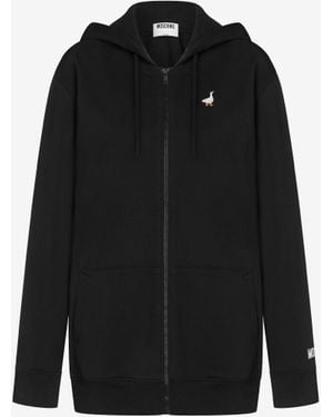 Moschino Goose Organic Cotton Sweatshirt - Black