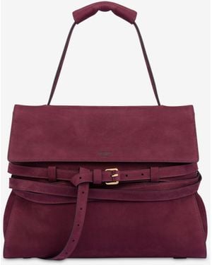 Moschino Tie Me Medium Handbag - Purple