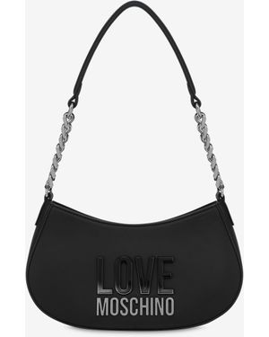 Love Moschino Hobo Bag With Gradient Logo - White