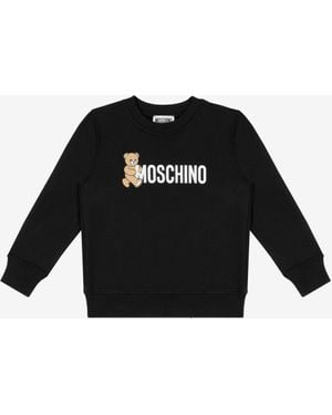Moschino Printed Cotton Sweatshirt - Black