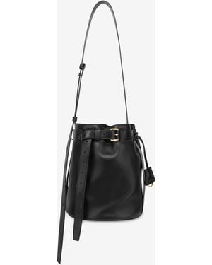 Moschino Tie Me Bucket Bag - White