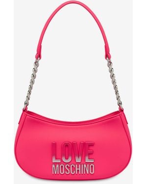 Love Moschino Hobo Bag With Gradient Logo - Pink