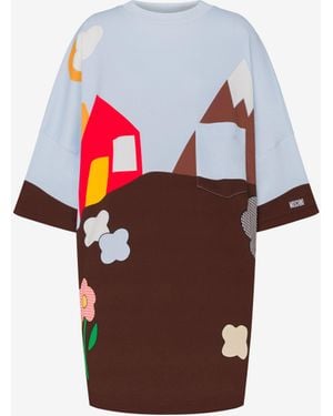 Moschino Heavy Cotton Oversize Dress Archive - Multicolor