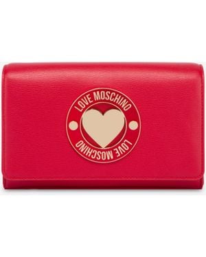 Love Moschino Decorated Shoulder Bag - Red