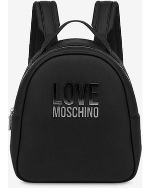 Love Moschino Zaino Con Logo Sfumato - Nero