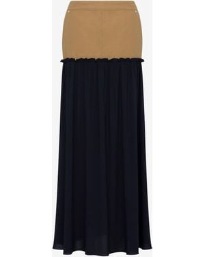 Moschino Cotton Twill Skirt - Blue