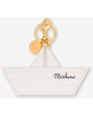 Moschino Goat Keychain - White