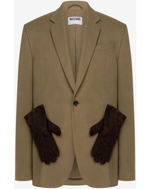 Moschino Cotton Diagonal Jacket - Green