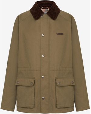 Moschino Cotton Diagonal Jacket - Green