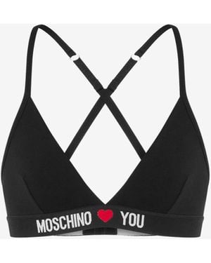 Moschino Loves You Bra - Black