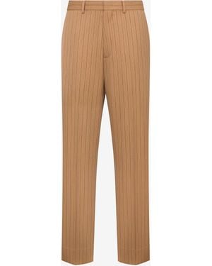 Moschino Wool Trousers - Natural
