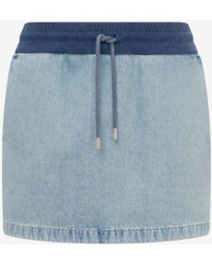 Moschino Cotton Denim Miniskirt - Blue