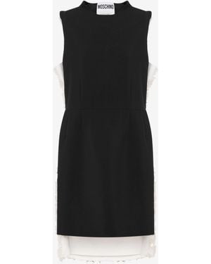 Moschino Dress With Floral Embroidery - Black