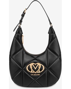 Love Moschino Quilted Hobo Bag - Black