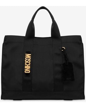 Moschino Cordura Nylon Shopper - Black