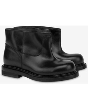 Moschino Calf Ankle Boots Olivia - Black