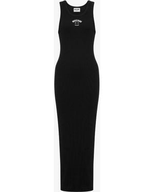 Moschino Stretch Cotton Dress - Black