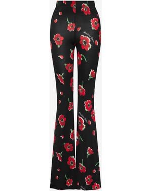 Moschino Printed Stretch Jersey Pants - Black