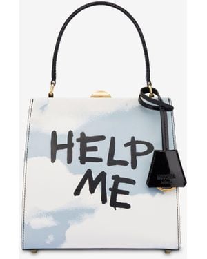 Moschino Archive Clouds Handbag - White