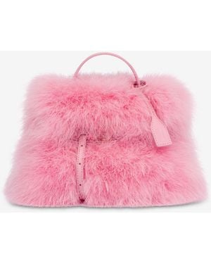 Moschino Tie Me Small Hand Bag - Pink