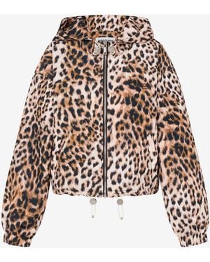 Moschino Printed Nylon Down Jacket - White