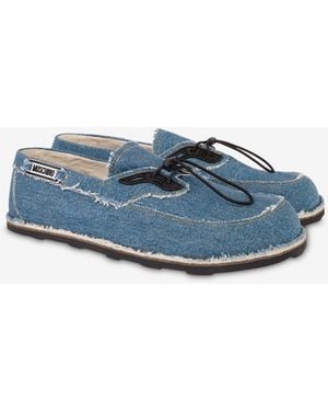 Moschino Denim Loafers - Blue