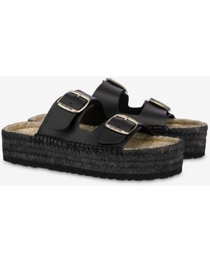 Love Moschino Espadrille Sandals With Double Strap - White