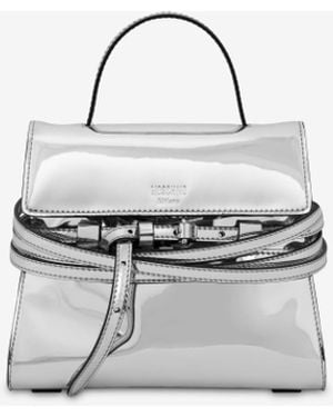 Moschino Small Hand Bag Tie Me - White