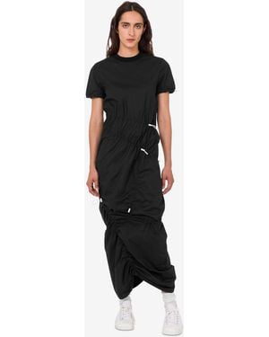Moschino Stretch Cotton Poplin Dress - Black