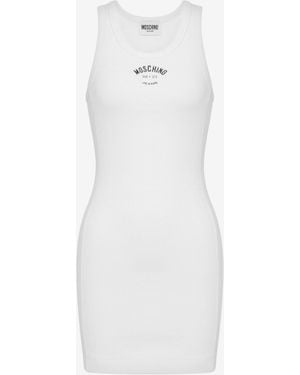 Moschino Stretch Cotton Dress - White